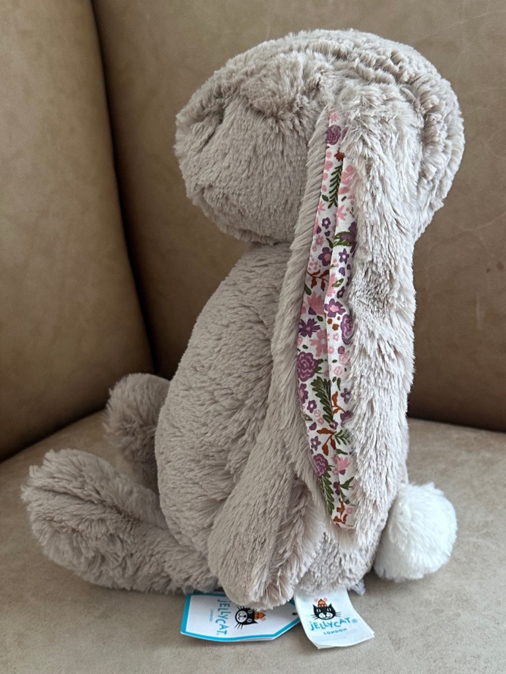 Jellycat Blossom Beige Bunny "Petal" Medium 12" Plushie Collectible Soft Floral - Picture 6 of 11